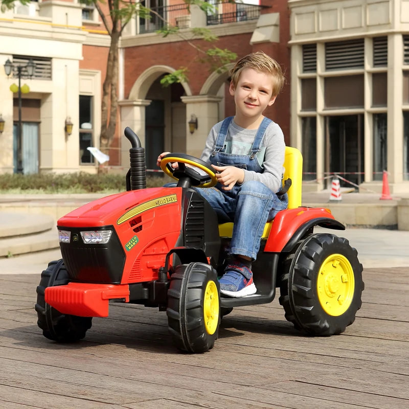 XL Tractor Electric Toy Car with Bucket Child Baby Remote Control Double Car Oversized