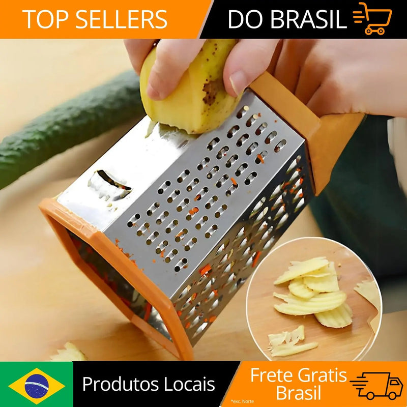 Ralador de vegetais multifuncional Manual Home Kitchen Shredder Ralador de batata 6 Sides Cutter Shredder